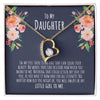 Gift For Daughter From Dad, Moon and Back Necklace, Sterling Silver, Father Daughter Jewelry, Gifts For Daughter