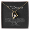 Gift for Daughter from Dad, Father Daughter Necklace for Women, Adults Size
