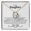 Gift For Daughter from Dad, Daughter Father Necklace, Daughter Gift from Dad, To My Daughter, Daughters Birthday, Unique, Grown Up Daughter