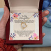 Daughters Birthday Gift with Message Card, Valentines Gifts for Daughter Necklace for Women, Adults Size