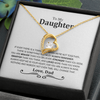 Gift For Daughter from Dad, Daughter Father Necklace, Daughter Gift from Dad, To My Daughter, Daughters Birthday, Unique, Grown Up Daughter