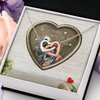 Two hearts embellished