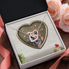 Two hearts embellished