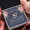 To My Daughter-In-Law Joined Hearts Necklace, Gift For Daughter Necklace for Women, Adults Size