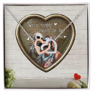 Two hearts embellished
