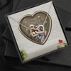 Two hearts embellished