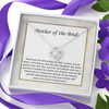 Mother of the Bride Gift from Groom Love Knot Necklace