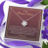 Bonus Mom Necklace from Daughter or Son, Step Mom Gift for Mother's Day Birthday or Christmas , Message Card to Stepmom & Second Mum