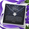 To Mom on My Wedding Day - Your Little Girl - Mother of the Bride Gift From Daughter - Mother of the Bride Necklace From Bride - Mom of Bride- Love Knot Necklace
