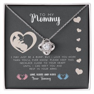 To Be Mummy Necklace, Baby Bump Mom To Be Present Gift Necklace for Women, Adults Size