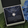 To Mom on My Wedding Day - Your Little Girl - Mother of the Bride Gift From Daughter - Mother of the Bride Necklace From Bride - Mom of Bride- Love Knot Necklace