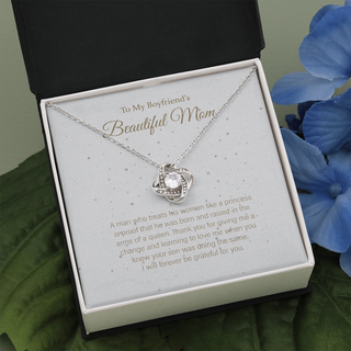 To my Boyfriend's Mom Lovely Knot Necklace
