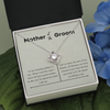 Mother of the Groom Gift from Bride, Thank you for Raising the Man of My Dreams, Mother In Law Necklace Gift, Poem Card, Meaningful Gift