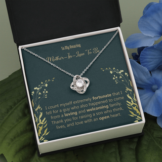 To My Amazing Mother-In-Law To Be Necklace, Gift to Mother-in-Law for Christmas, Birthday, Mother's Day, Message Card to Mom-in-Law