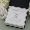 To my Boyfriend's Mom Lovely Knot Necklace