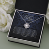 To Mom on My Wedding Day - Your Little Girl - Mother of the Bride Gift From Daughter - Mother of the Bride Necklace From Bride - Mom of Bride- Love Knot Necklace