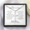 Brother in Law Gifts, Silver Cross Men Necklace, Valentine's Gifts for a Brother In Law, Birthday Gift for Brother in Law