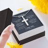 To My Man, To My Husband Gift, Gift for Husband, Gift for Boyfriend Cross Necklace