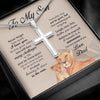 Gift from Dad, Graduation Gift for Son from Dad, Birthday Gift for Son from Dad, Son Silver Cross Necklace