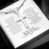 Brother in Law Gifts, Silver Cross Men Necklace, Valentine's Gifts for a Brother In Law, Birthday Gift for Brother in Law