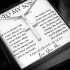 Cross Necklace for Son, Son on His Graduation Gift, Graduation Necklace for Son, Son Graduation Present from Mom