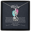 Baby Reveal Expected Mom Pregnant Wife Gifts From Husband Necklace for Women, Adults Size