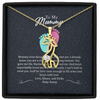 Baby Reveal Expected Mom Pregnant Wife Gifts From Husband Necklace for Women, Adults Size