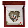 Two hearts embellished