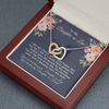 To My Daughter-In-Law Joined Hearts Necklace, Gift For Daughter Necklace for Women, Adults Size