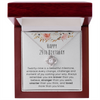 29th Birthday Jewelry 29 Years Old Gift Birth Flower Birthstone Gift Birth Month Mother's Day Necklace For Mom
