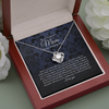 To Mom on My Wedding Day - Your Little Girl - Mother of the Bride Gift From Daughter - Mother of the Bride Necklace From Bride - Mom of Bride- Love Knot Necklace