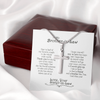 Brother in Law Gifts, Silver Cross Men Necklace, Valentine's Gifts for a Brother In Law, Birthday Gift for Brother in Law