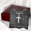To our Grandson Cross Necklace
