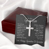 To Our Grandson Gift from Grandma and Grandpa necklace