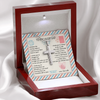 To My Husband Necklace, Gift for Husband Men Adult Necklace from Wife, Cross Necklace Message Card I Choose You