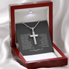 To My Son from Dad Cross Necklace, Birthday Gift for Son from Dad