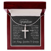 To Our Grandson Gift from Grandma and Grandpa necklace
