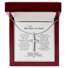 Brother in Law Gifts, Silver Cross Men Necklace, Valentine's Gifts for a Brother In Law, Birthday Gift for Brother in Law