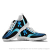 Autism Hologram Running Black or White Sole Sneaker HH Autism Gift