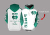 Gift For Mom Dog Mom Teal Sleeves Personalized US Unisex Size Hoodie Gifts For Dog Lovers