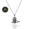 Hollow Skull Glowing Stone Necklaces