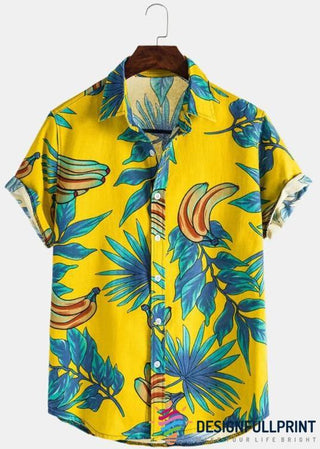 Yellow Banana Hawaiian Shirt LH Aloha Shirt Hawaiian Outfit For Men Hawaiian Shirts For Women Hawaiian Shirts For Men