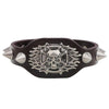 Cuff Rope Wide Leather Skull Bracelets