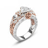 Crystal Gothic Punk Flower Heart Skull Rings