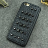 Cool Stud Skull Rivet Leather Case For iPhones
