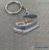 Pontoon Boat Custom Keychain Pontoon Lovers Personalized HG