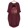 Black Pride BAE Black And Educated Black History Month Dress for Women Africa Pride Batwing Pocket Dress Black And Proud 365