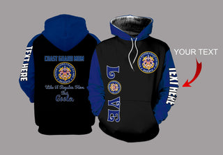 Gift For Mom Coast Guard Mom Personalized US Unisex Size Hoodie