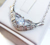 CZ Copper Skull Stone Necklace