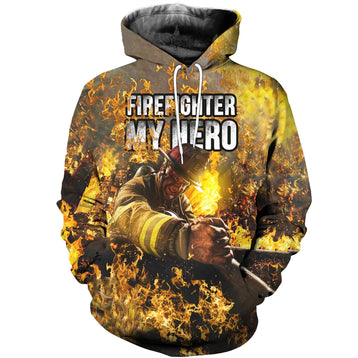 3D Firefighter Printed Hoodie 001 - designfullprint
